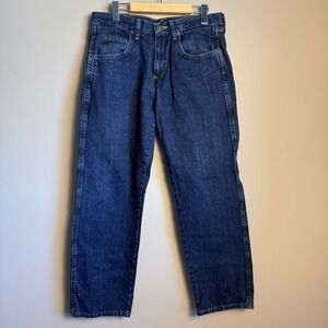 Wrangler Rugged Wear Men's‎ Dark Wash Denim Jeans Size 32x30 Relaxed Fit Retro